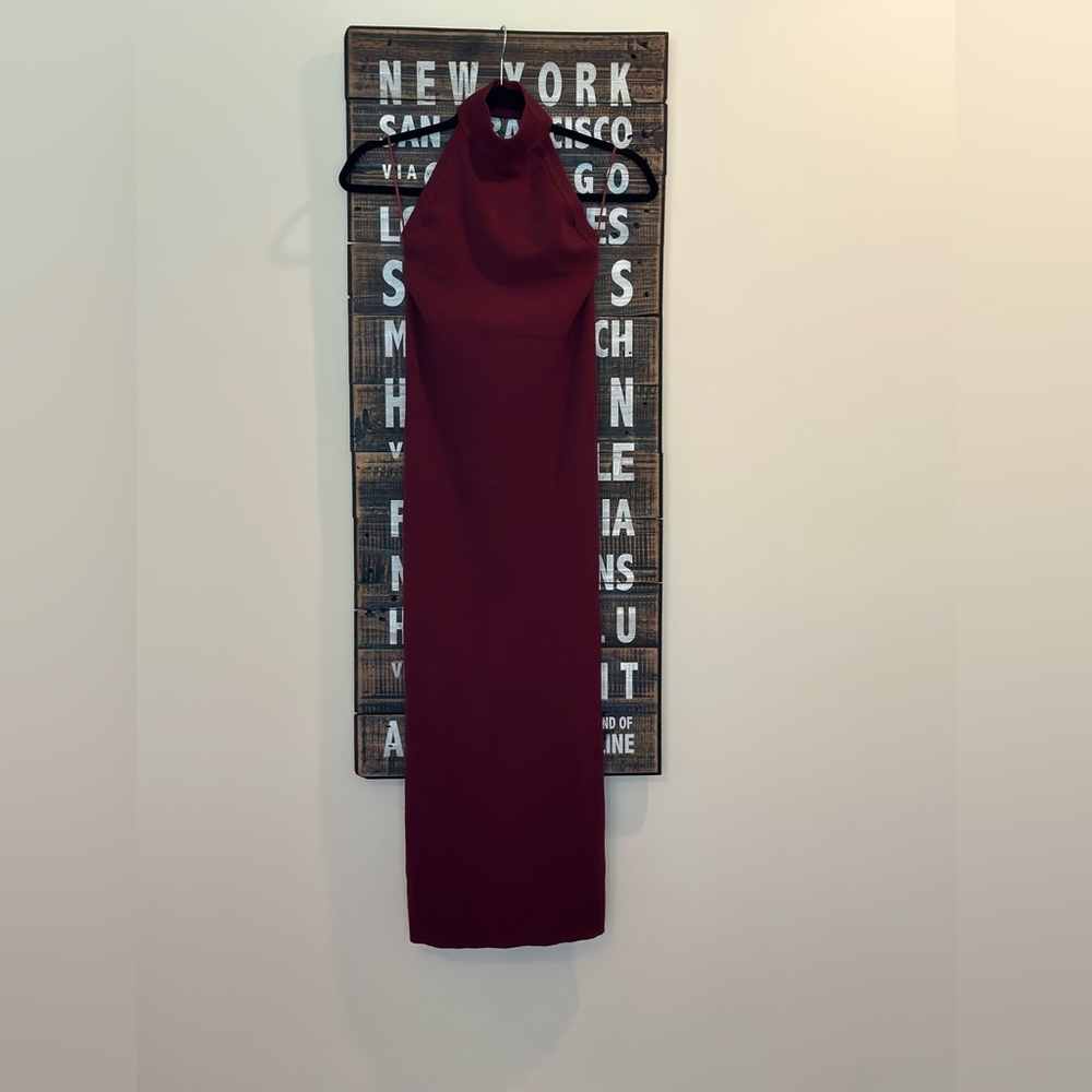 Zara Wine Medium Midi Dress